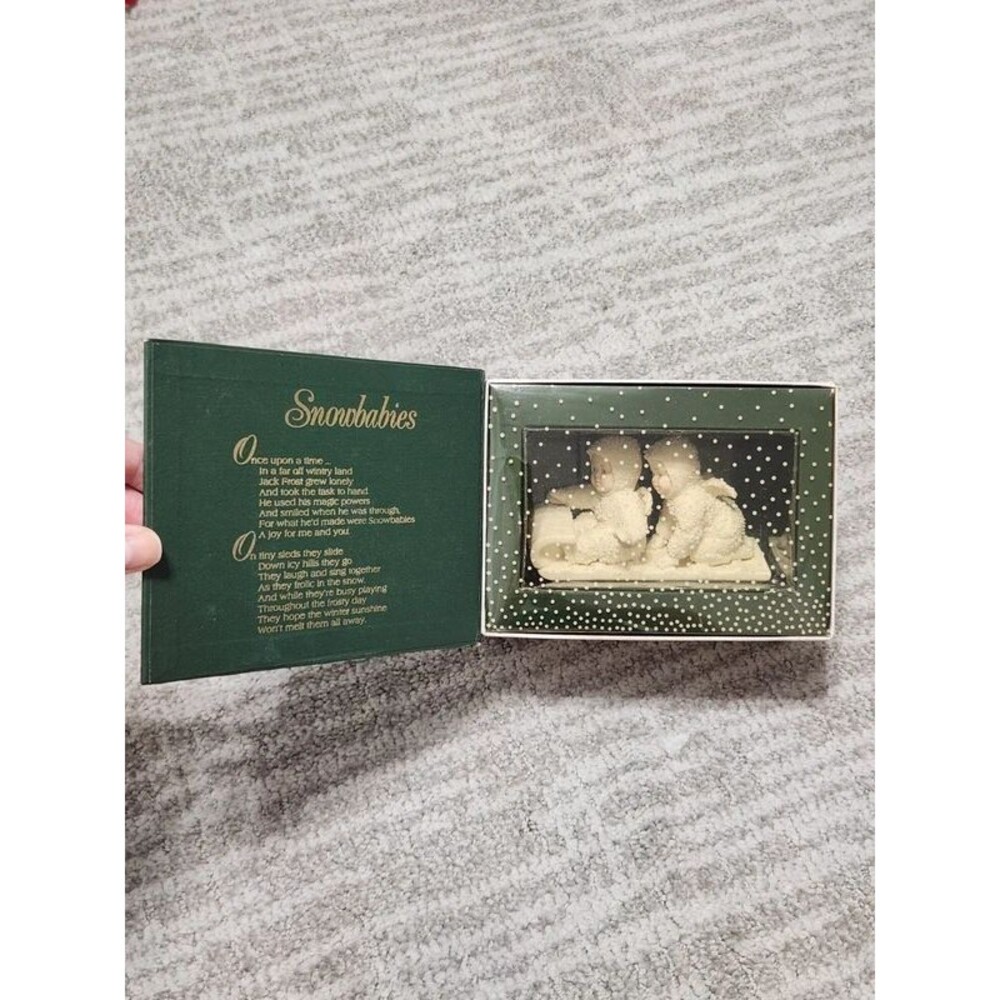 Vintage Dept 56 Snowbabies Down The Hill We Go 7960-0 w/box